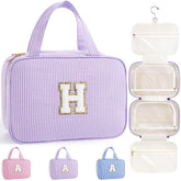 TOPEAST travel toiletry bag hanging for easy access in hotels