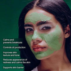 Topicals Clearly Breakout Mask application demonstrates a quick, rinse-off routine.