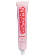 Topicals Faded serum bottle closeup highlighting brightening formula for even skin tone