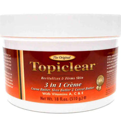 Topiclear 3in1 creme cocoa butter jar delivers deep hydration for dry skin