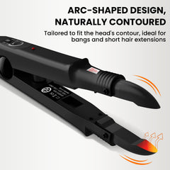 TopWigy Ktip heat tool side view emphasizes ergonomic grip for comfortable long sessions.