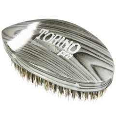Torino Pro #74 curved brush with a pointy tip aids crown shaping for 360 waves.