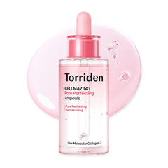 Torriden CELLMAZING bottle close-up showing pore refinement
