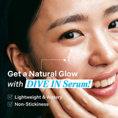 Torriden DIVE IN application scene, ready for quick absorption during skincare routine.