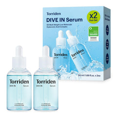 Torriden DIVE IN serum bottle for all-day hydration and makeup prep.
