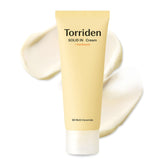 Torriden SOLID IN Ceramide Cream bottle pour for quick hydration and barrier support.