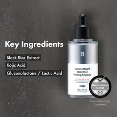 TOSOWOONG ampoule being poured into hand for gentle exfoliation step