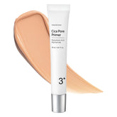 TOSOWOONG Cica Pore Primer bottle pump delivers smooth application with pore-minimizing effect.