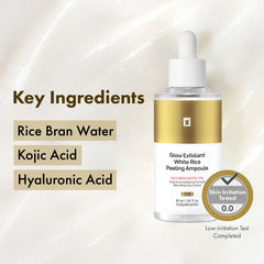 TOSOWOONG white rice bran water ingredient shot emphasizing natural hydration benefits
