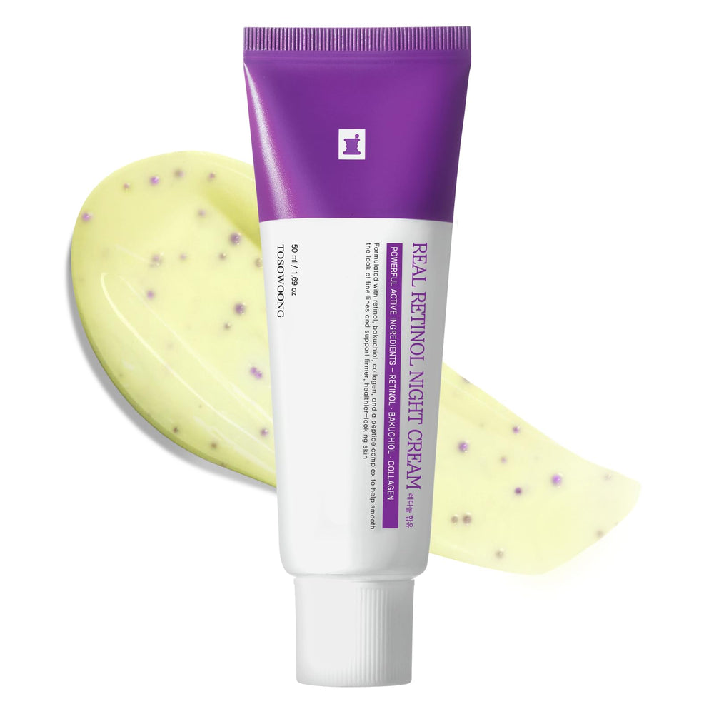 TOSOWOONG jar front view showing packaging and nightly anti-aging benefit