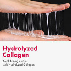 TOSOWOONG Necktox Cream hydrolyzed collagen bottle highlights tightening benefits