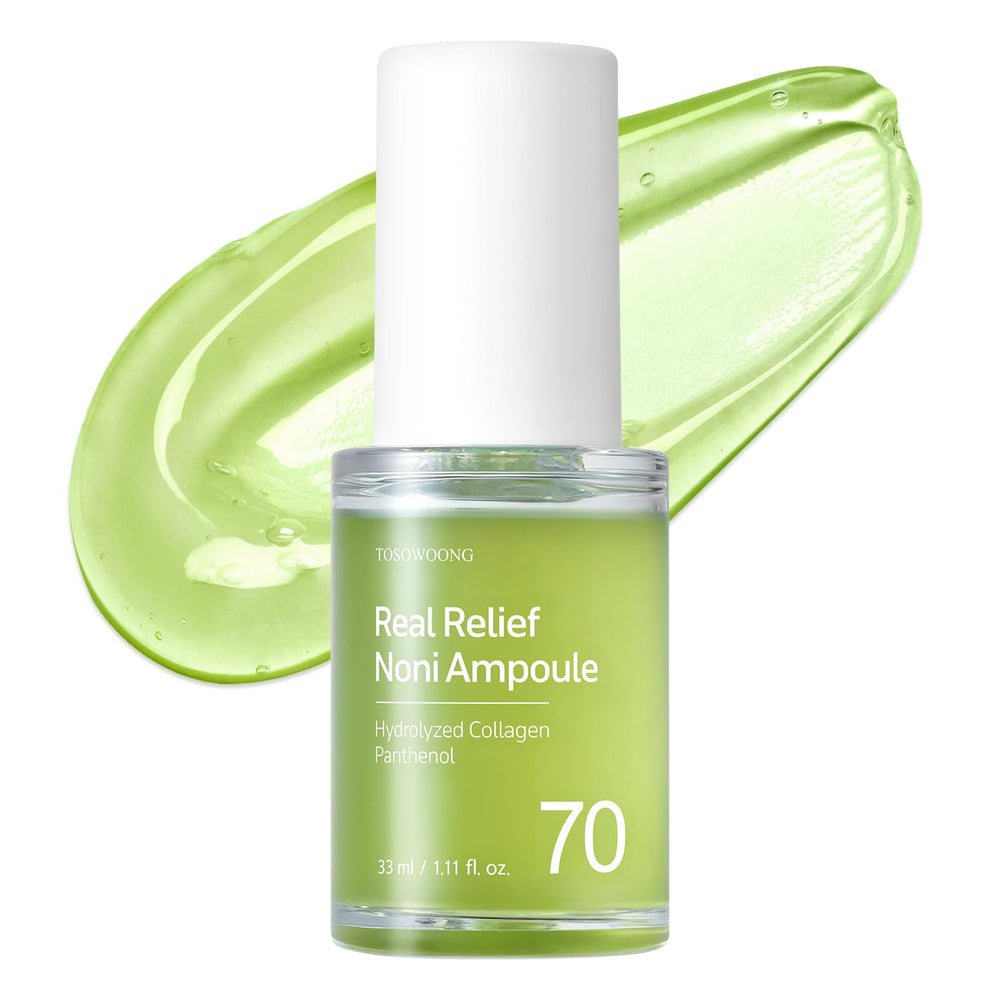 TOSOWOONG front bottle view showing calming ampoule benefits