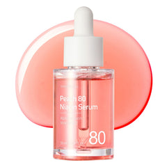 TOSOWOONG Peach 80 Niacin Serum bottle with peach-water promoting hydrating glow for morning skin