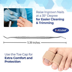 TOTCLEAR ingrown toenail removal kit ready-to-use setup