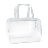 TotePrint bolsa transparente grande, ideal para ver cosméticos al instante durante el viaje.