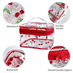 TotePrint Cherry Clear bag interior view highlighting roomy storage