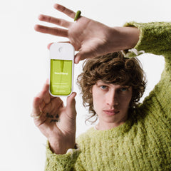 Touchland Rich Pistachio micro-mist provides light, even coverage for body and hair