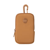 Touchland Touchette caramel pouch front view, portable travel-ready design