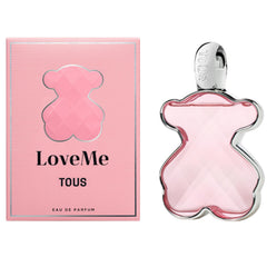 TOUS LoveMe EDP bottle close-up with elegant facets for daily luxury.