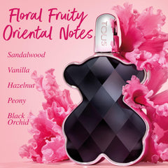 TOUS Love Me Onyx Parfum gift set—romantic luxury option for her.