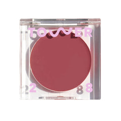 Tower 28 BeachPlease mauve blush tint application on lips and cheeks for glow