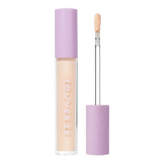 Tower 28 Swipe Serum Concealer 3.0 CC swatch on skin with warm undertones for even coverage.