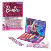 Townley Girl Barbie 35-Well Shadow Palette open case with vibrant shimmer shades for creative eye looks