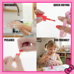 Townley Girl Hello Kitty green nail polish bottle for fun, kid-friendly manicure