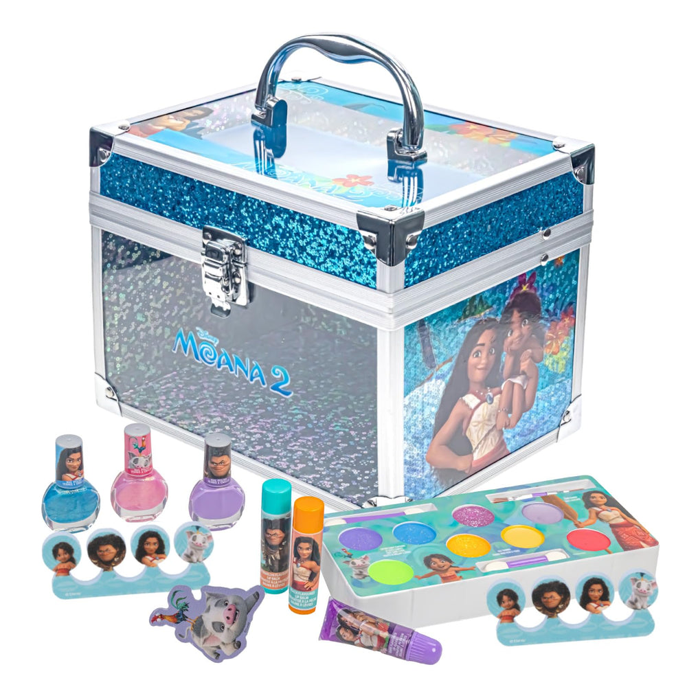 Townley Girl Moana train case closed ready for playtime organization and storage