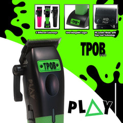 TPOB Play stretch lever showcases easy fade adjustments during styling.