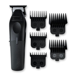 TPOB Play professional barber trimmer in black front view for precise grooming.