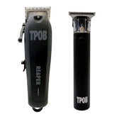 TPOB Slime 2 Ghost Black clipper with detailed blade for precise fades.