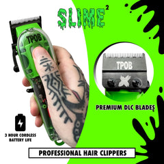 Close-up of TPOB Slime 2 X Fade Blade showing deep teeth for clean fades