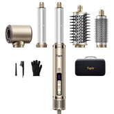 Tqcir 5-in-1 air-styler nozzle close-up for precise drying and smoothing