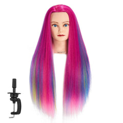 Training Head 26-28in side view perfect for straightening and setting techniques