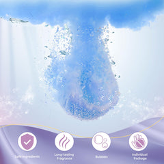 TranquilBliss eucalyptus fizz bombs deliver refreshing aromatherapy during bath