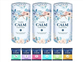 TranquilBliss shower steamer box displays the 18-count set for varied scents.
