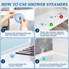 TranquilBliss jasmine shower steamer highlights calming aroma for unwinding