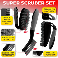 Trazon-grout-brush close-up showing angled bristles for fast grout lines.