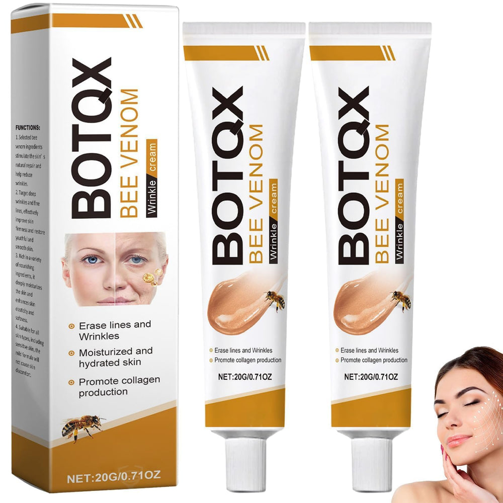 Treayes BOTO.X Bee Venom Cream bottle with smooth texture for anti-wrinkle care
