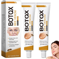 Treayes BOTO.X Bee Venom Cream bottle with smooth texture for anti-wrinkle care