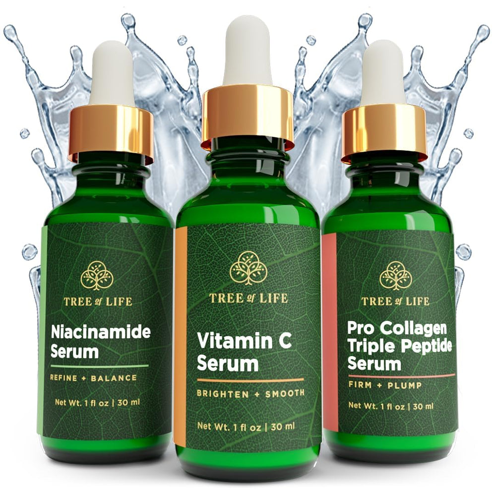 Tree of Life Beauty Vitamin C serum bottle promotes brightness and radiant skin