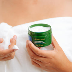 Tree of Life Beauty Moisturizer creamy texture signals non-greasy daily comfort.