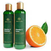Tree of Life Beauty Vitamin C Cleanser bottle pour supports a refreshing start to brighter, clean skin
