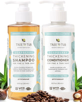 Tree To Tub volumizing biotin shampoo bottle hints at fuller hair potential