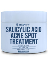 TreeActiv Invisible Acne Spot Cream bottle with clear-drying formula.