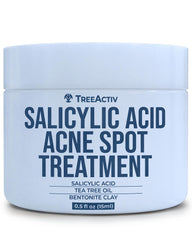 TreeActiv Invisible Acne Spot Cream bottle with clear-drying formula.