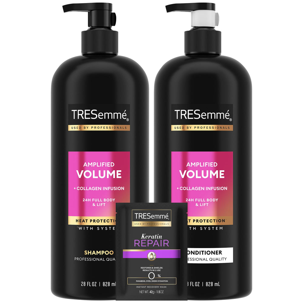 TRESemmé Amplified Volume Shampoo 28oz boosts body in the shower.