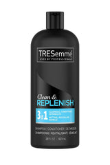 TRESemmé Clean & Replenish 3-in-1 bottle for time-saving all-in-one hair care routine