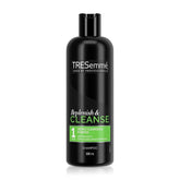 TRESemmé Deep Cleansing Shampoo bottle ready to remove buildup and impurities